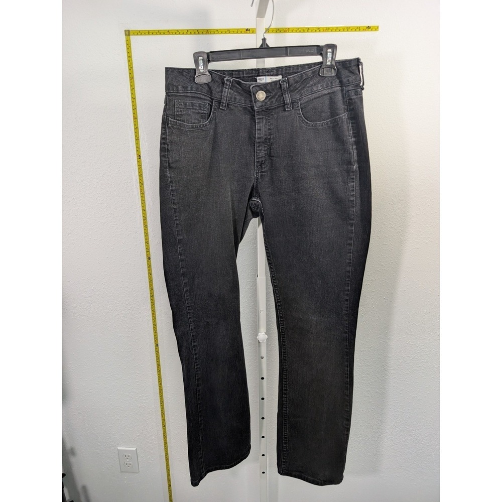 Riders by Lee Womens Mid Rise Bootcut Jeans Faded Black Size 12M